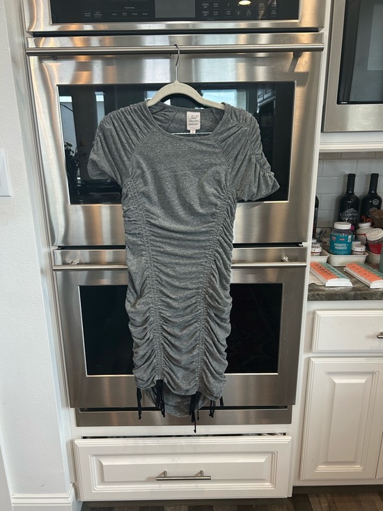 cinq a sept Dresses & Skirts - cinq a sept Ruched  Mini Dress with Drawstring Hem size S slight wear